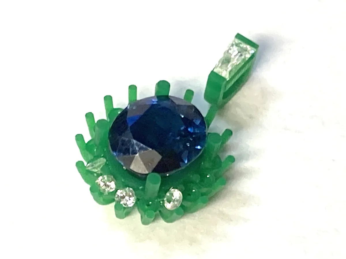 3Dデータから出力した実物大のレジン模型